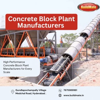 Concrete Block Plant Manufacturers in Hyderabad |7675989961|Buildmate
